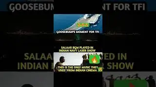 Saalar BGM played in Indian navy laser show 🔥🔥🔥#saalar #prasanthneel #prabhas