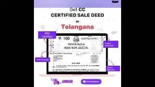 Get Sale deed certified copy delivered | Instant online and home delivery | Landeed