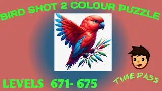Bird sort 2 colour puzzle 🐦level 671-675#birdshort #birdsortcolorpuzzle #birdpuzzle#puzzlegame