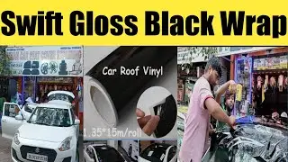 Swift Roof Wrapping Work Done || Black Roof Wrap || Maruti Swift Modification || New Swift 2022