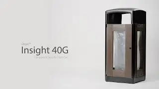 Glasdon, Inc | Origin Insight 40G Transparent Security Trash Can