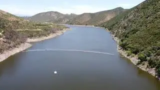 Drone Flight at Lake Hodges in Escondido, California