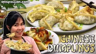 Chinese DUMPLINGS | FULL TUTORIAL | Dough - Filling - Shaping - Cooking - Freezing - Tips and Tricks