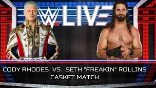 WWE LIVE | WWE2K24 | CODY RHODES VS SETH ROLLINs| LIVE
