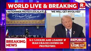LIVE: Trump Once Again Warns Iran Of Intervention, Says 'Will Get Involved If Protesters Are Killed'