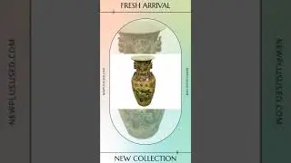 Vintage 36inch Satsuma Floor Vase
