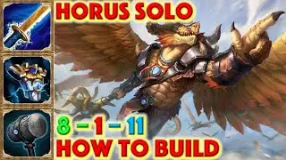 SMITE HOW TO BUILD HORUS - Horus Solo + How To + Guide (Mid Season 7 Conquest) 2020 Dragonguard