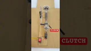 CLUTCH mechanism . Dc motor | gear motor project | gear mechanism |how clutch works #clutch #dcmotor