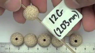 14mm Gold Filled Stardust Round Beads - KJG01214S