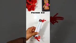 Promise Day Card | Handmade Promise card for your Valentine #shorts #shortsfeed #diy #craft #love