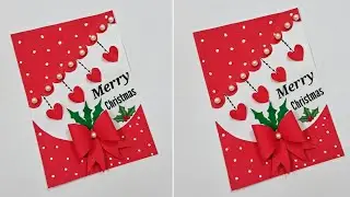 Best Christmas greeting card making ideas / DIY Merry Christmas card 2025/How to make Christmas card