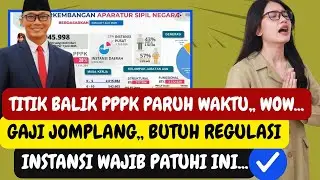 🔥 TITIK BALIK PPPK Paruh Waktu! ⚖️📜  REGULASI PUSAT WAJIB HADIR 😱 Gaji Jomplang?? INI FAKTANYA! 💰🔥