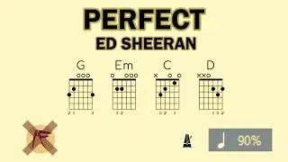 🎸 • ED SHEERAN • PERFECT • 🎶 • ACCORDS & ARPÈGES ⏱️ x90 • ⭐