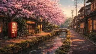 Lofi Beats to Relax / Study To | 🌸 Late Night Sakura Streets 🌙