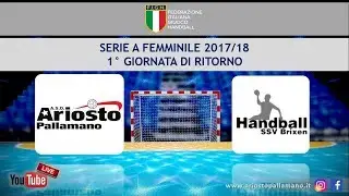 Serie A1F [1^R]: ARIOSTO - BRIXEN
