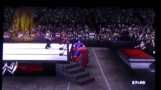 WWE 13 Tag Team Fictional Match Spiderman & Batman vs Captain America & Superman 1 of 3