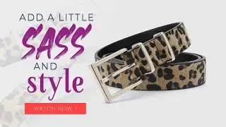 Leopard Print With Rose Gold Metal Buckle Belt | BNB Heaven