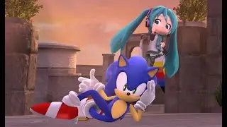 Sonic Unleashed Green Hill Zone (Modern Act 2) With Miku as chip mod