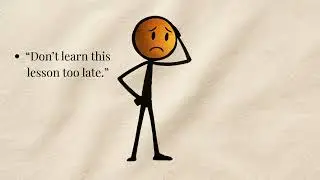A Stick Man Learned This Too Late  Don&rsquo;t Make His Mistake | Motivational |  @TheProductiveWay-r4w