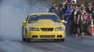 BoostedGT vs Case Racing turbo coupe at the dirty south no prep
