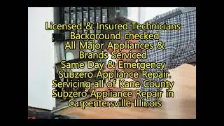 Subzero Appliance Repair in Carpentersville Illinois 630-425-0827
