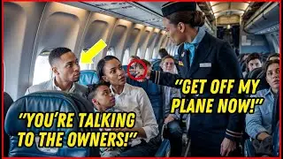 Flight Attendant Kicks Black Family Off Plane, Not Knowing They Own The Airline!