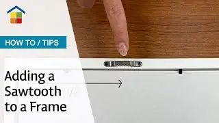 How to install a sawtooth hook on a picture frame