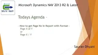 How To Set Report Page No in  Format X / Y