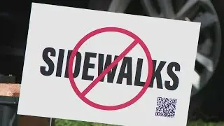 Oakland Park neighborhood against incoming sidewalks