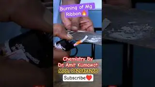 Burning of magnesium ribbon #cbse10 #science #experiment