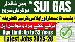 Sui Southern Gas Jobs 2025 | Apply Online for ssgc Jobs 2025 | Latest Govt Jobs 2025