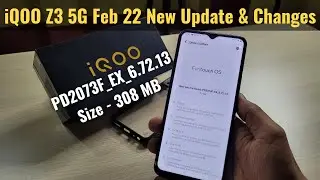 iQOO Z3 5G Feb 2022 New System Update & Changes - Benchmark & BGMI Gaming after Update