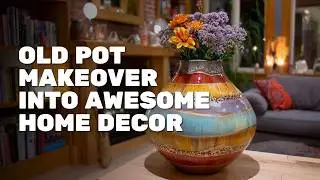 🌿🪴 Turn an Old Pot into Stunning Home Decor You Will Love | Simple DIY Reuse Decorating Project