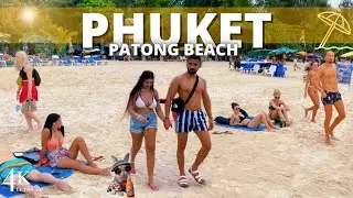 【4K🇹🇭】Phuket 2023  Walking from Patong Beach to Bangla Road