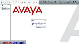 How to Send Voicemails to a Text Message from Avaya IP Office
