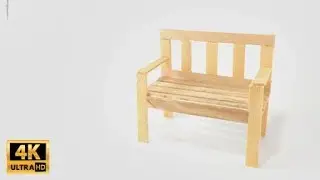 DIY Mini Park Bench from Pospsicle Sticks