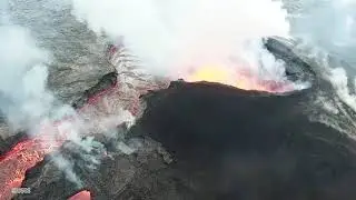 Aerial Footage Captures Lava Erupting at Fissure Near Hawaii's Kilauea Volcano