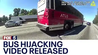 Gwinnett bus hijacking on dash, bodycam video | FOX 5 News