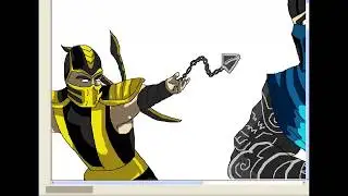 HOW TO DRAW TO  COMO DIBUJAR A SUBZERO Y SCORPION   POR DDJBB