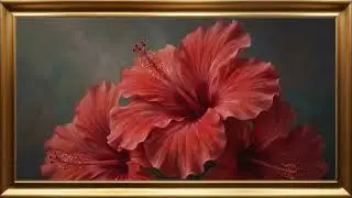 Luxury Dining Room Fine Art Oil Painting | TV Art Screensaver for Home Decor | 2 HOUR 4K