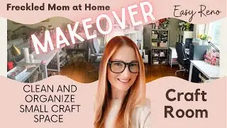 Craft Room Makeover || Small Space Reno || Small Craft Room || #Shorts
