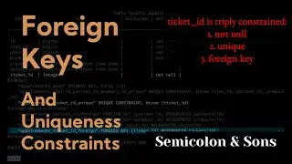 Foreign Keys (Referential Integrity) and Uniqueness Constraints