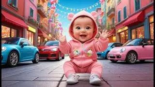 Red Car&rsquo;s New Year City Ride | Fun Action & Learning Video for Toddlers