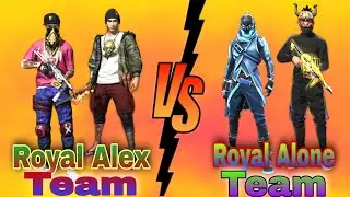 Royal Alex Vs Royal Alone | classic squad custom Room | Garena free fire ||