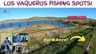 Where to fish @ Los Vaqueros for Trout.
