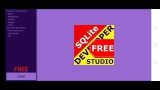 How to create and drop a table in SQLite Developer Studio using SQL
