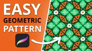 Geometric Patterns in Procreate Easy Seamless Repeat