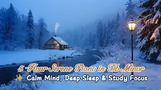 5-Hour Serene Piano in Db Minor ✨ Calm Mind, Deep Sleep & Study Focus