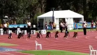100M U15M Lope Goidubu 11.22 (w 3.5) Australian Junior Cham
