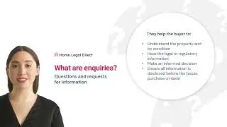 Video 6 Buyers Conveyancing Process Forming the contract Enquiries